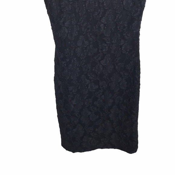 LA Glo Black BodyCon Sleeveless Lace Mini Dress - Picture 6 of 7